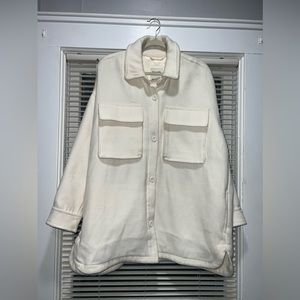 Abercrombie shacket - size large - cream